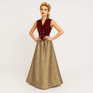 Golden gala dress