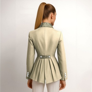 Korte rijjas champagne