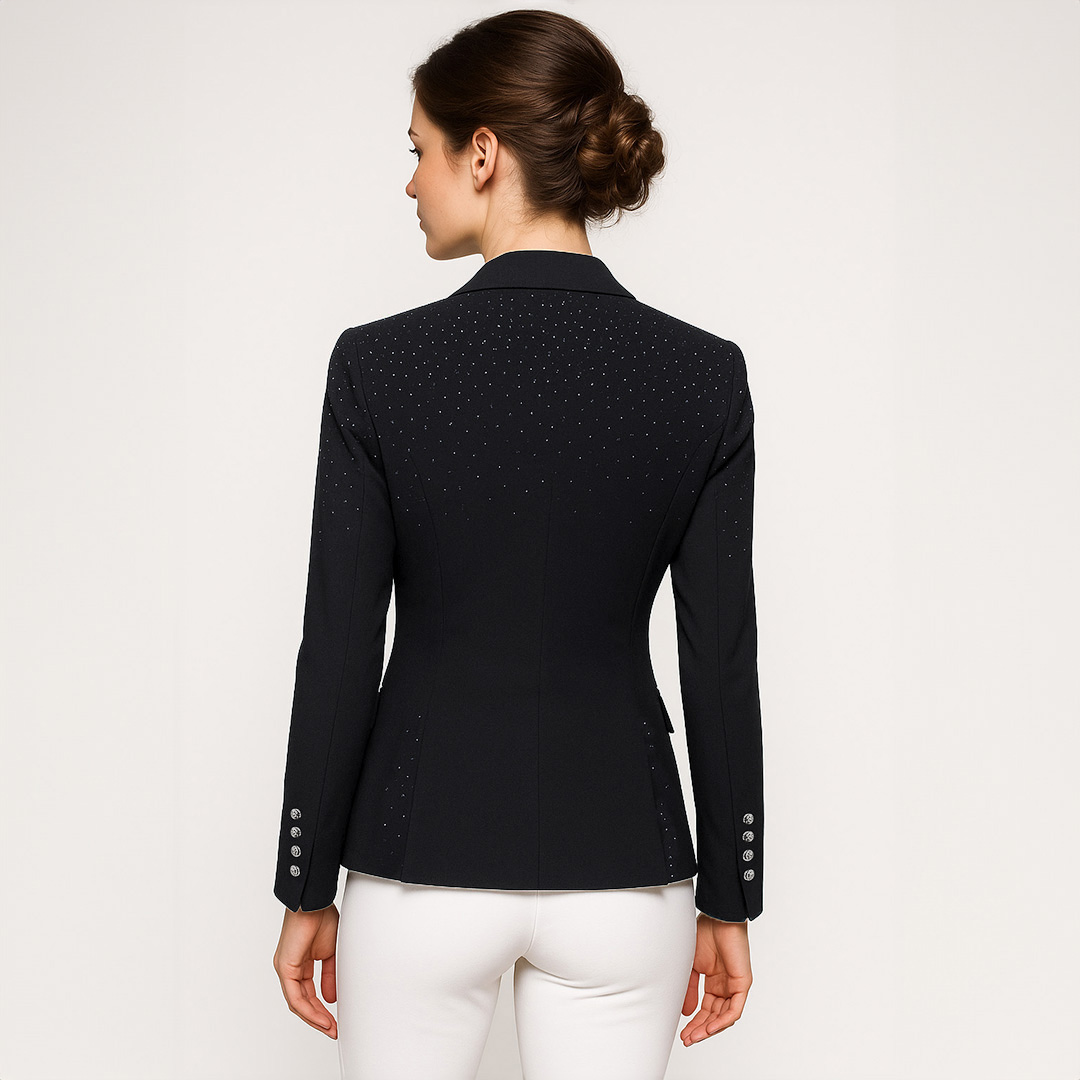 Korte Antraciet Rijjas met Kristallen - Afbeelding 3