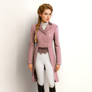 Luxe Lange Rosé Rijjas met Kristallen