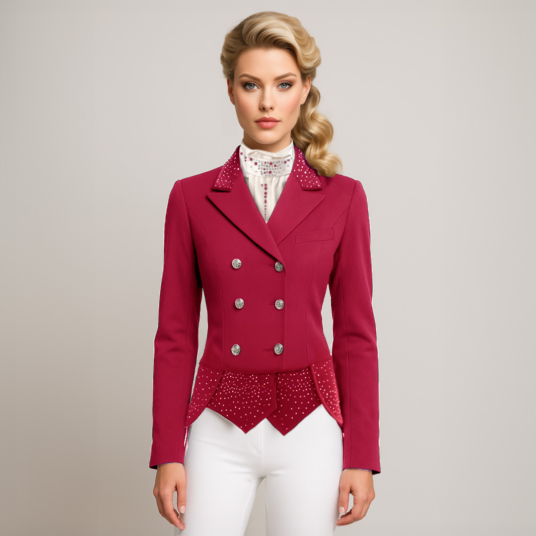 Framboise dressuurjas korte slippen